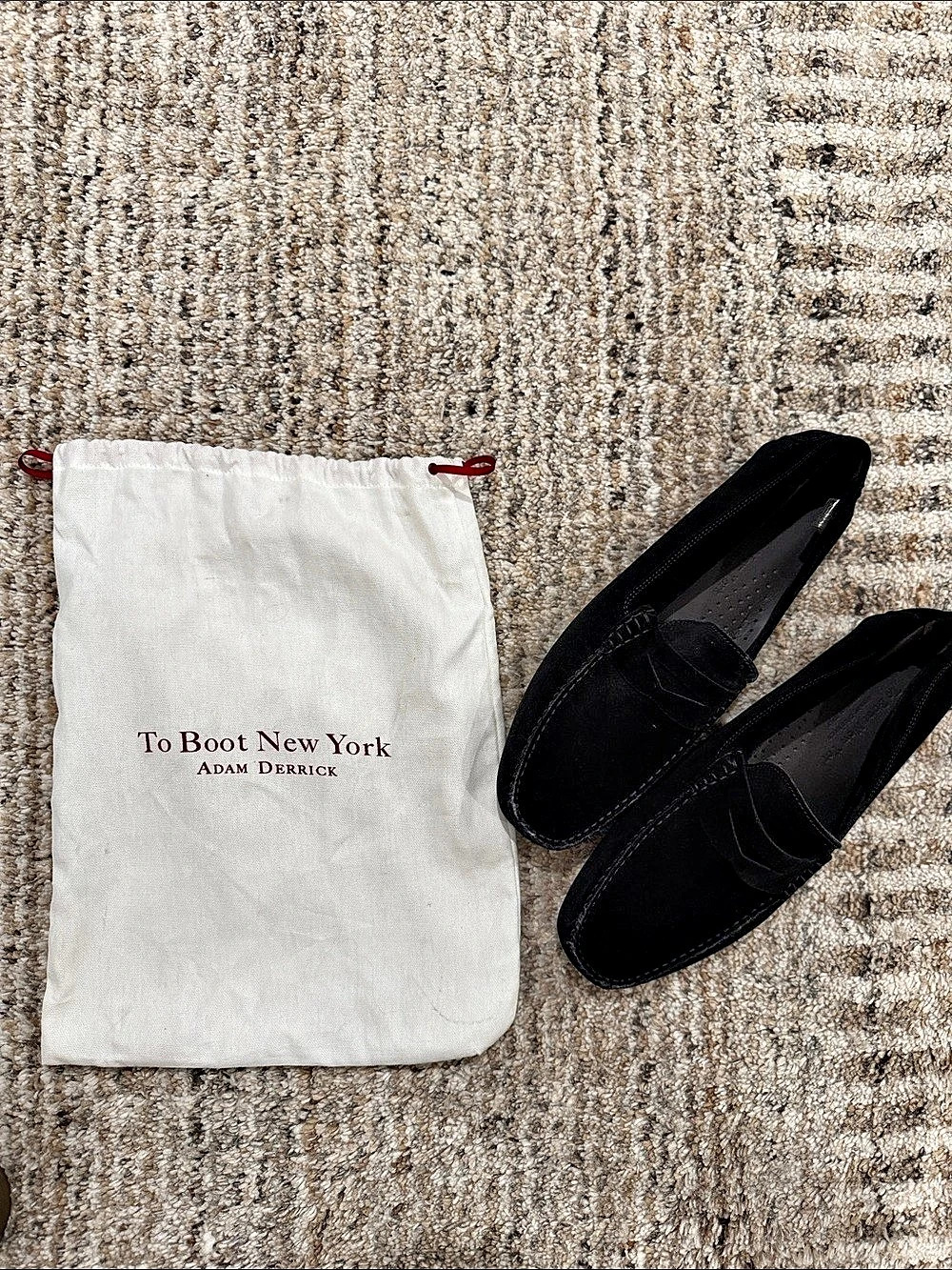 To Boot New York Adelaide Black Suede Driving Shoe US 11